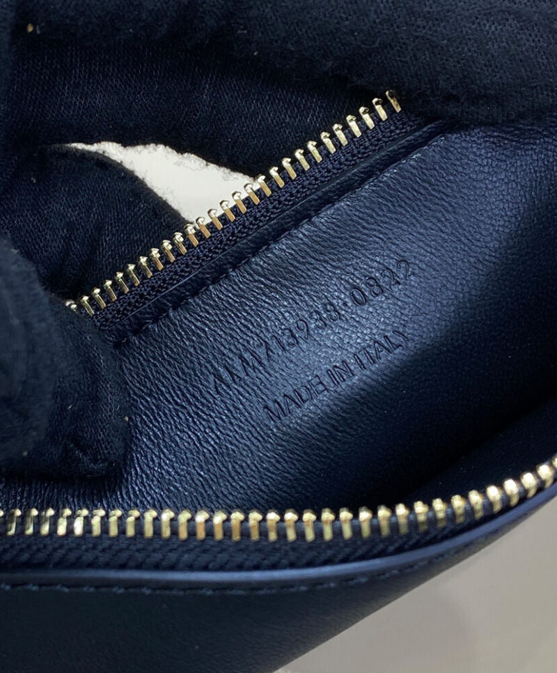 Saint Laurent Le 5 A 7 Supple Small In Pony Hair Leather Coffee
